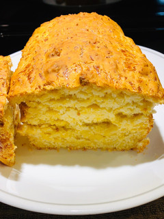 A picture of No Knead Cheesy 🧀Beer 🍺 Bread 🍞.