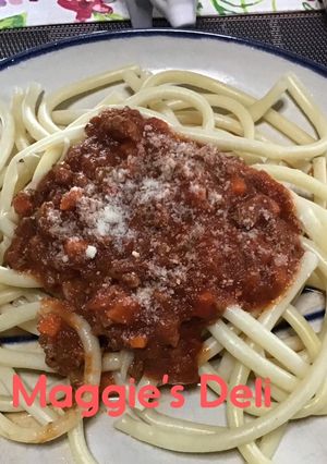 Una foto de Salsa boloñesa casera