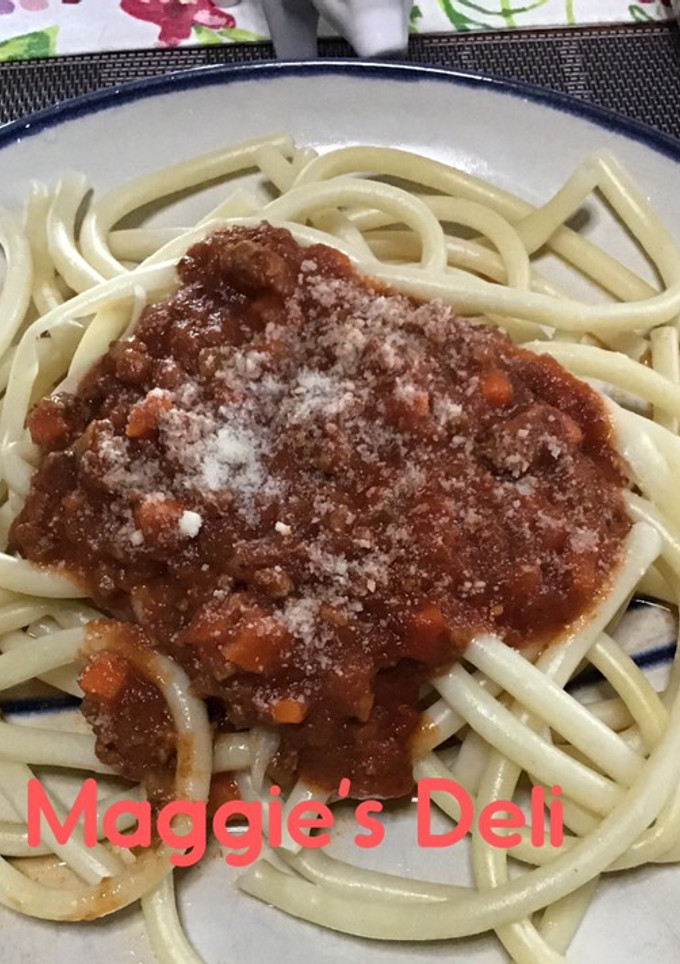 Una foto de Salsa boloñesa casera