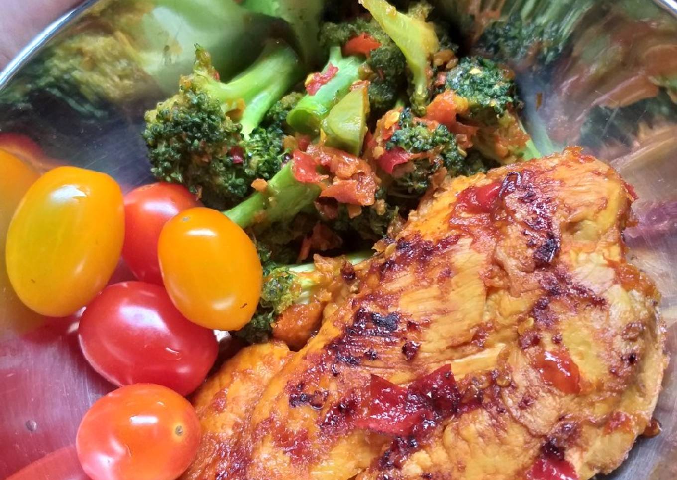 Ayam Panggang Teflon Rica (Lunch Meal Prep For 2 Days)
