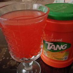 A picture of Jam-e-shireen with Tang 🍹🍹🍹.