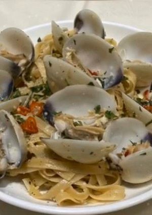 รูปของ Pasta linguine vongole หอยตลับ