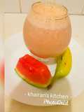 Watermelon, banana and date smoothie