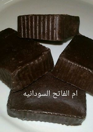 صورة لوصفة الواح الشوكولاتةالداكنه