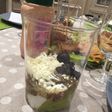 Vaso de ensalada de guacamole