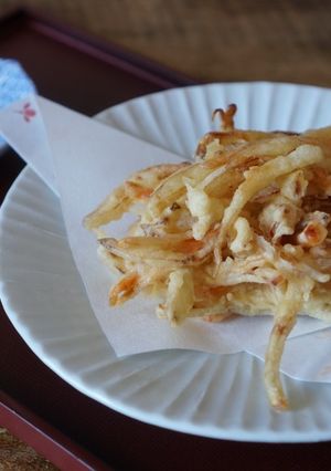 A picture of Kakiage (mixed Tempura) - Japanese.