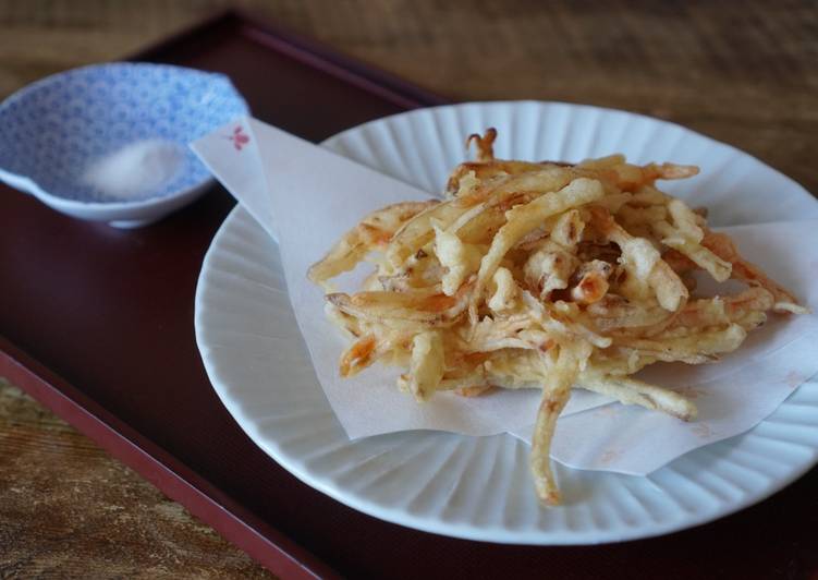 Steps to Make Homemade Kakiage (mixed Tempura)