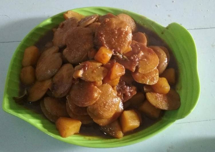 Semur jengkol with kentang enak