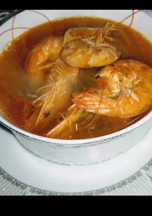 صورة لوصفة طريقه عمل شوربه الجمبري 🦐