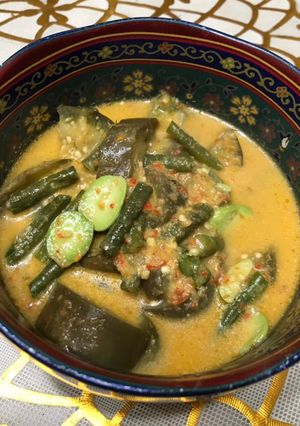 Foto resep Lodeh terong pedes