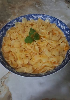صورة لوصفة معكرونة مرق أحمر (على طريقتي)