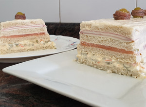 Foto principal de Pastel frío con pan de molde