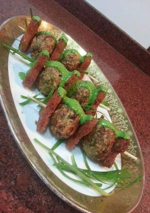 A picture of Brocolli kabab with crispstar.