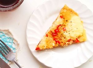 Una foto de Masa de pizza con arroz cocido (SIN GLUTEN) Fácil, ECONÓMICO y sin trabajo (Lo hacemos en la licuadora o multiprocesadora)