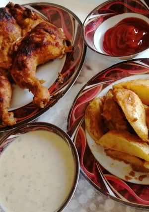 صورة لوصفة فروج مشوي