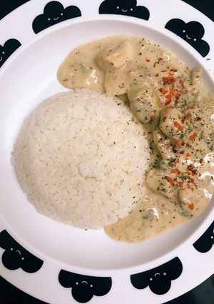 Foto resep Creamy Pepper Chicken and Mushroom