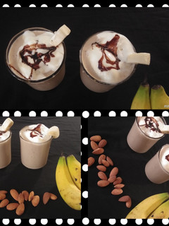 चॉकलेट बनाना आइस क्रीम शेक (chocolate banana icecream shake recipe in hindi) रेसिपी मुख्य फोटो
