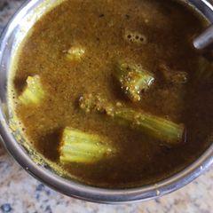 A picture of Village style drumstick curry.