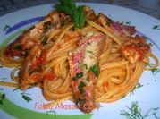 Una foto di linguine