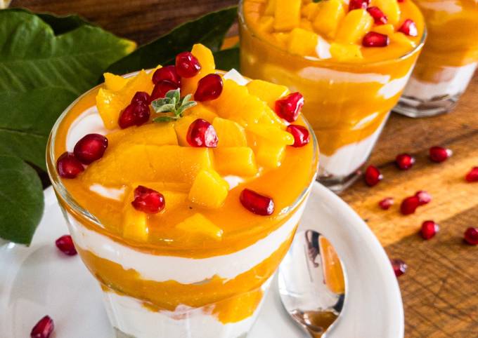 Fruchtig-leichtes Mango-Dessert