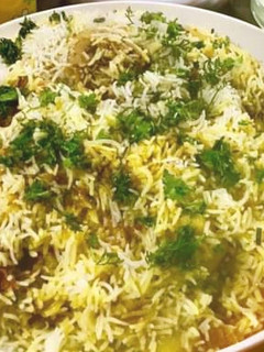 A picture of Spicy Beef Biryani.