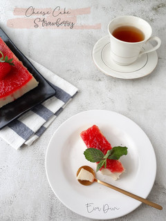 Foto resep 🧀 Cheese Cake Strawberry 🧀