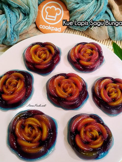 Foto resep Kue Lapis Sagu - Bunga