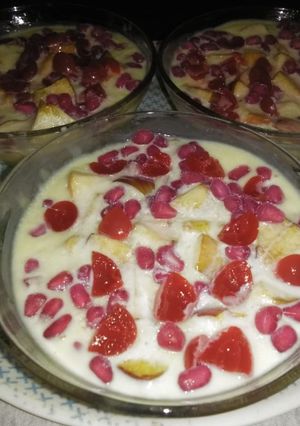 A picture of Fruit custard.