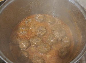 Una foto de Albóndigas de carne picada en salsa de tomate