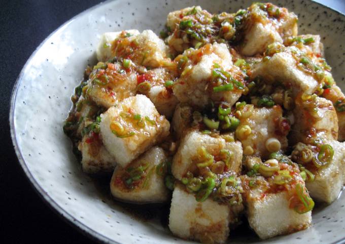 Fried Tofu With Spicy Garlic Sauce