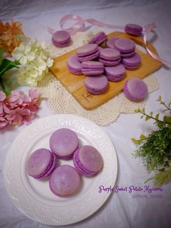 Foto resep Purple Sweet Potato Macaron