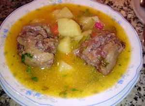 Una foto de Sopa de rabo de res