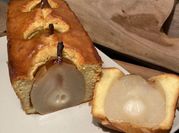 Une photo de cake poire