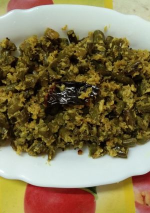 A picture of Beans Poriyal.