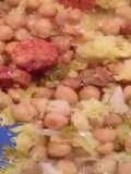 Garbanzos con repollo