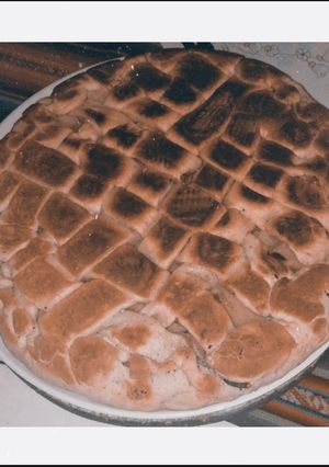 Una foto de Pie de manzana EN SARTÉN, SIN HORNO😌