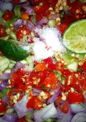 Foto resep Sambal terong bulat