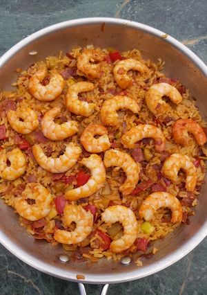 Une photo de Paella revisitée et allégée