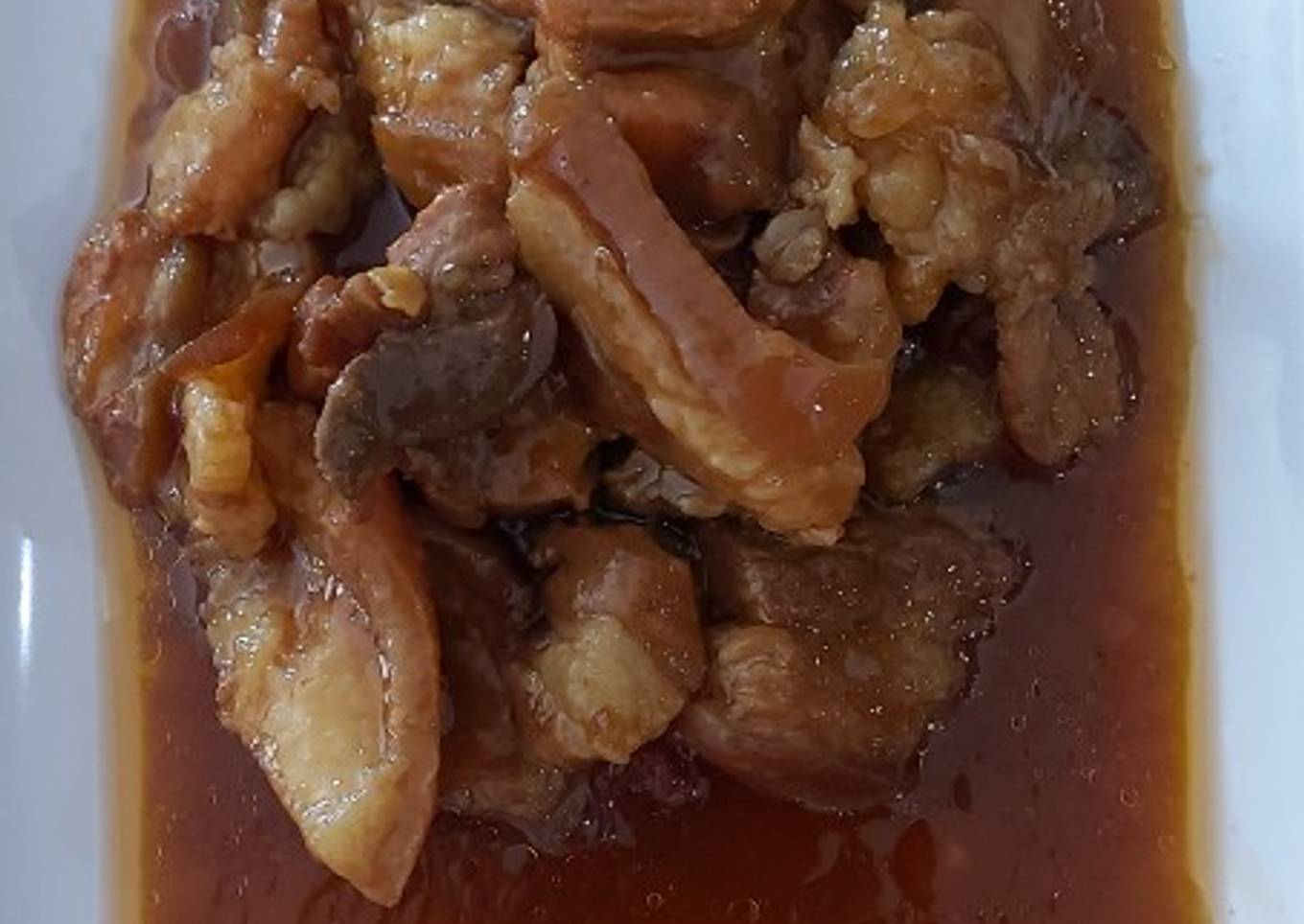 Babi kecap simple