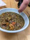 Persian-inspired herby soup (ghorme sabzi)