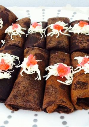 Foto resep Dadar Gulung Cokelat Pisang