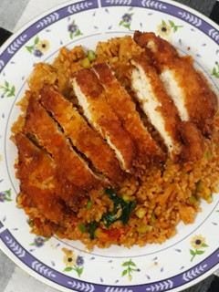 Foto resep Nasi goreng chiken katsu