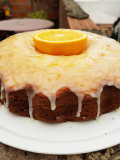 Una foto de Torta de naranja🍊