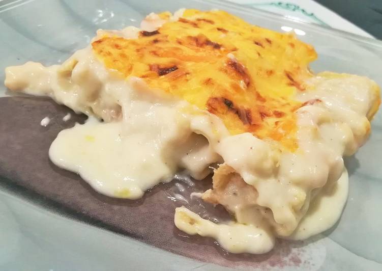 Canelones rellenos de Raya