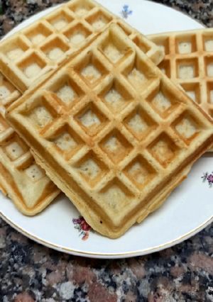Una foto de Waffles dulces