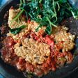 Tempe Penyet Sambal Jeruk Purut Kulupan Kangkung