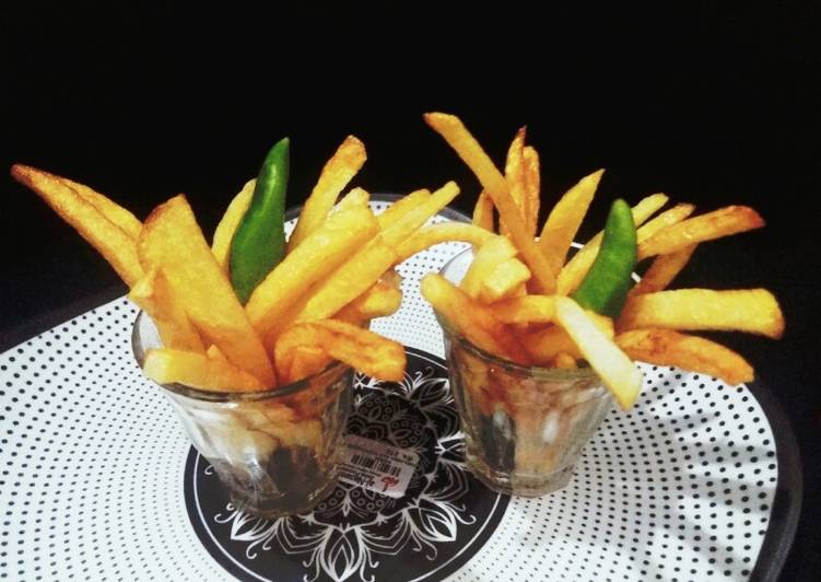 Steps to Make Any-night-of-the-week Finger fries tree🍟🌴