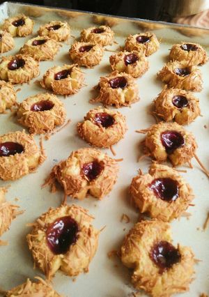 Foto resep Blueberry Thumbprint Cookies with Cheese 🍒