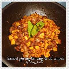 SAMBEL GORENG KENTANG & ATI AMPELA রেসিপির প্রধান ছবি