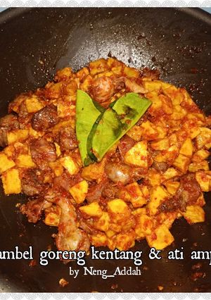 Foto resep SAMBEL GORENG KENTANG & ATI AMPELA